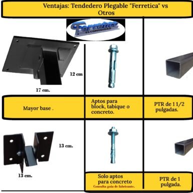 ONE SUPER PRACTIC Tendedero Plegable para Ropa y Cobijas Pesadas, Moderno y Elegante de Color Negro. (Cordón Poliéster, 6 líneas)